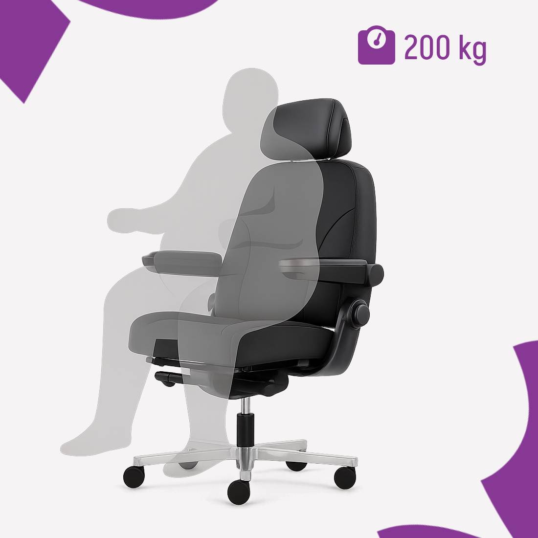 sześciopromienna podstawa aluminiowa fotela SPC-TORMAN-00