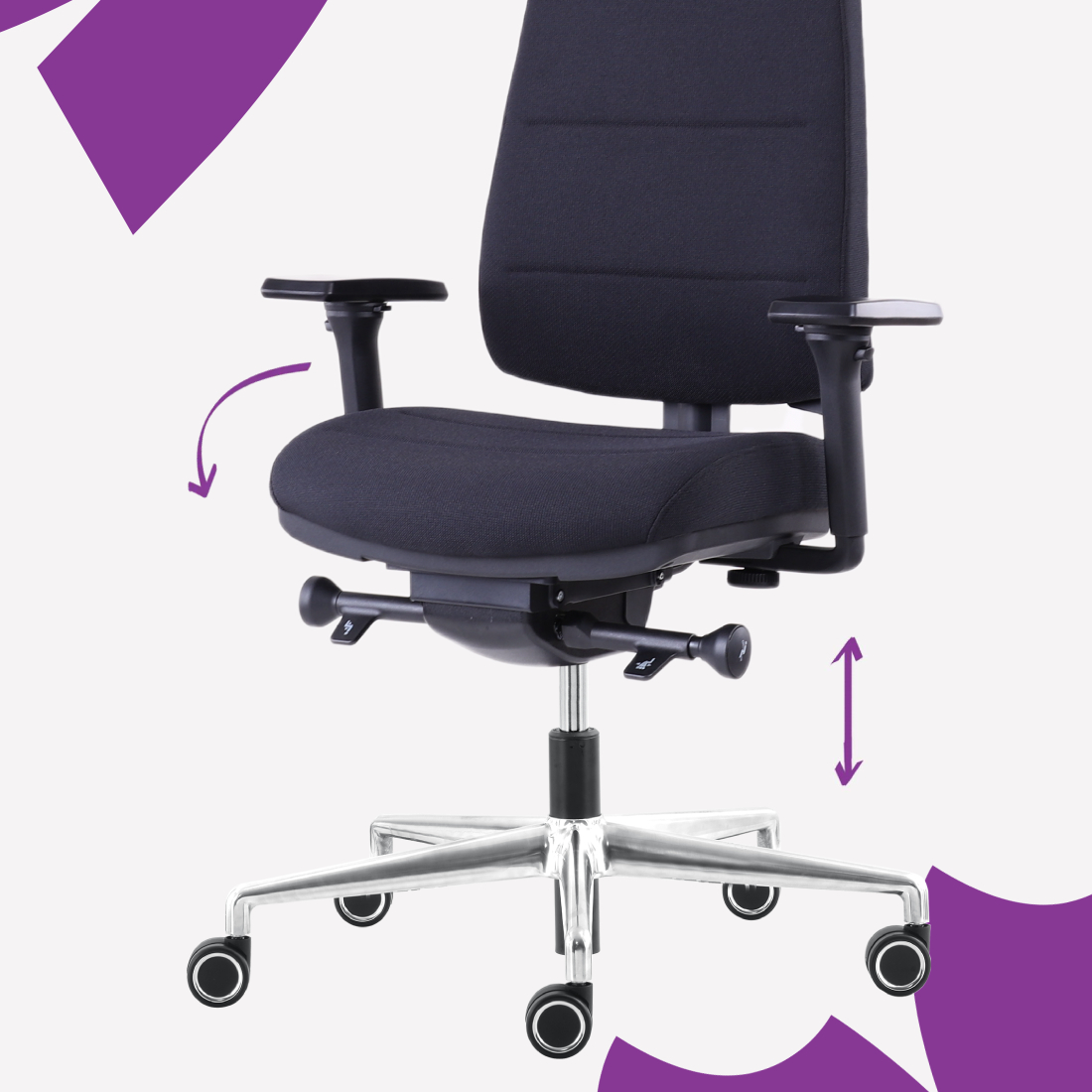 regulacje ergonomiczne fotela SPC-MEGREZ-M0999