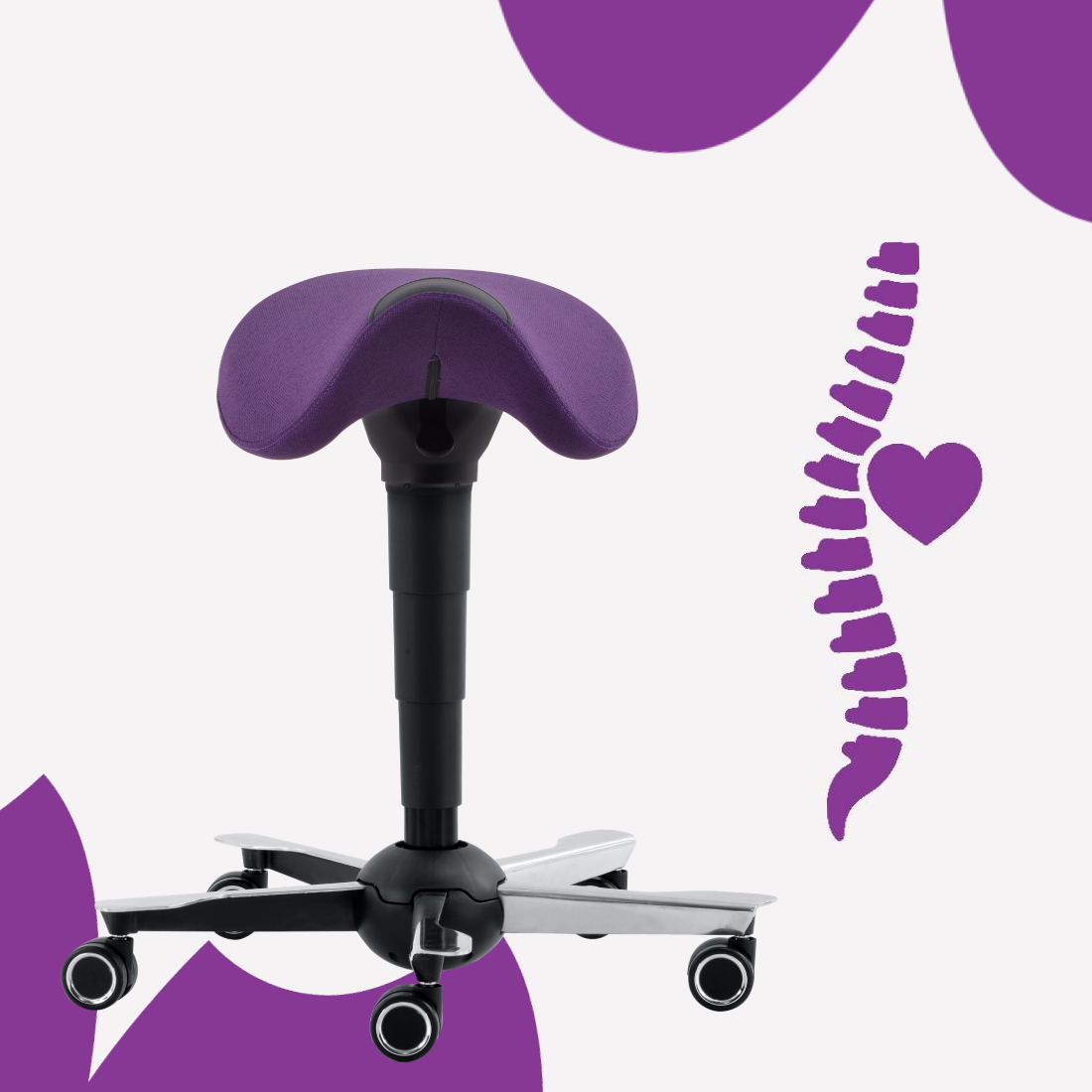 ergonomiczne krzesło siodłowe do komputera