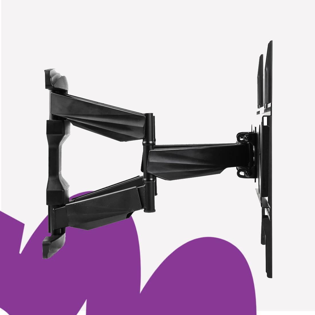 uchwyt do tv z dużym zakresem wysięgu 50 cm