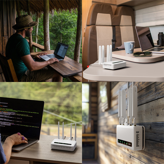 Router LTE Wi-Fi 6 GL-iNet Spitz Plus (GL-X2000) zastosowanie