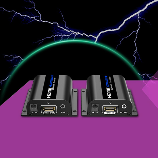Konwerter HDMI na LAN Spacetronik SPH-HLC6IR zabezpieczenia