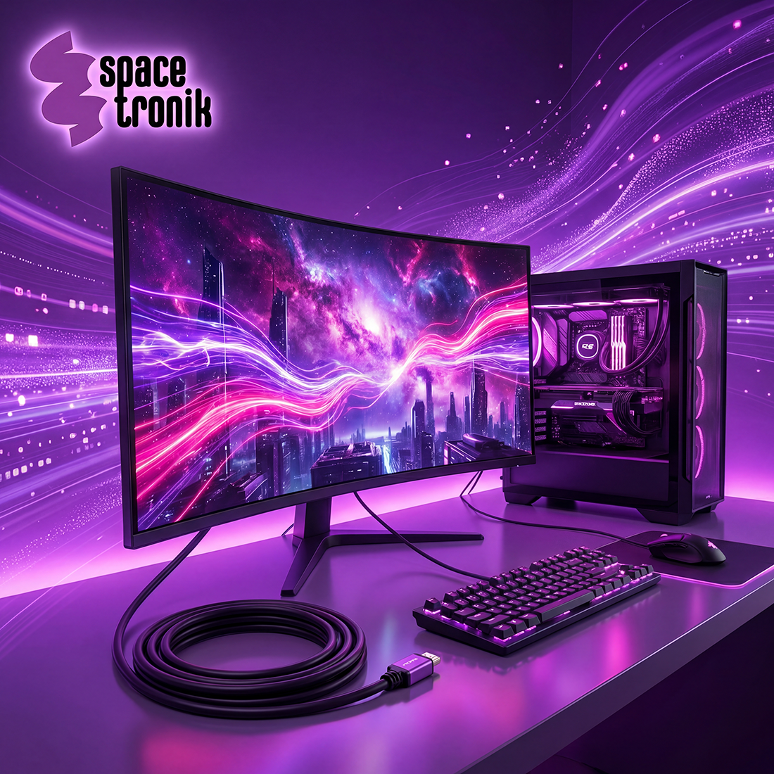 >Kabel UHS HDMI 2.1 8K Spacetronik KH21_SPR075