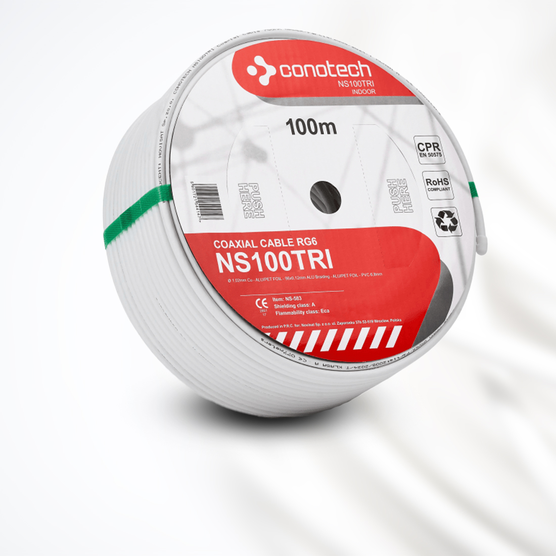 Conotech RG6 NS-583 – kabel koncentryczny miedziany cechy