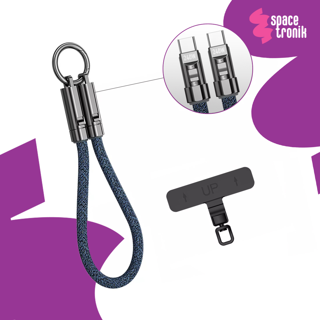 Kabel USB-C Spacetronik KU07_SPC003BA cechy