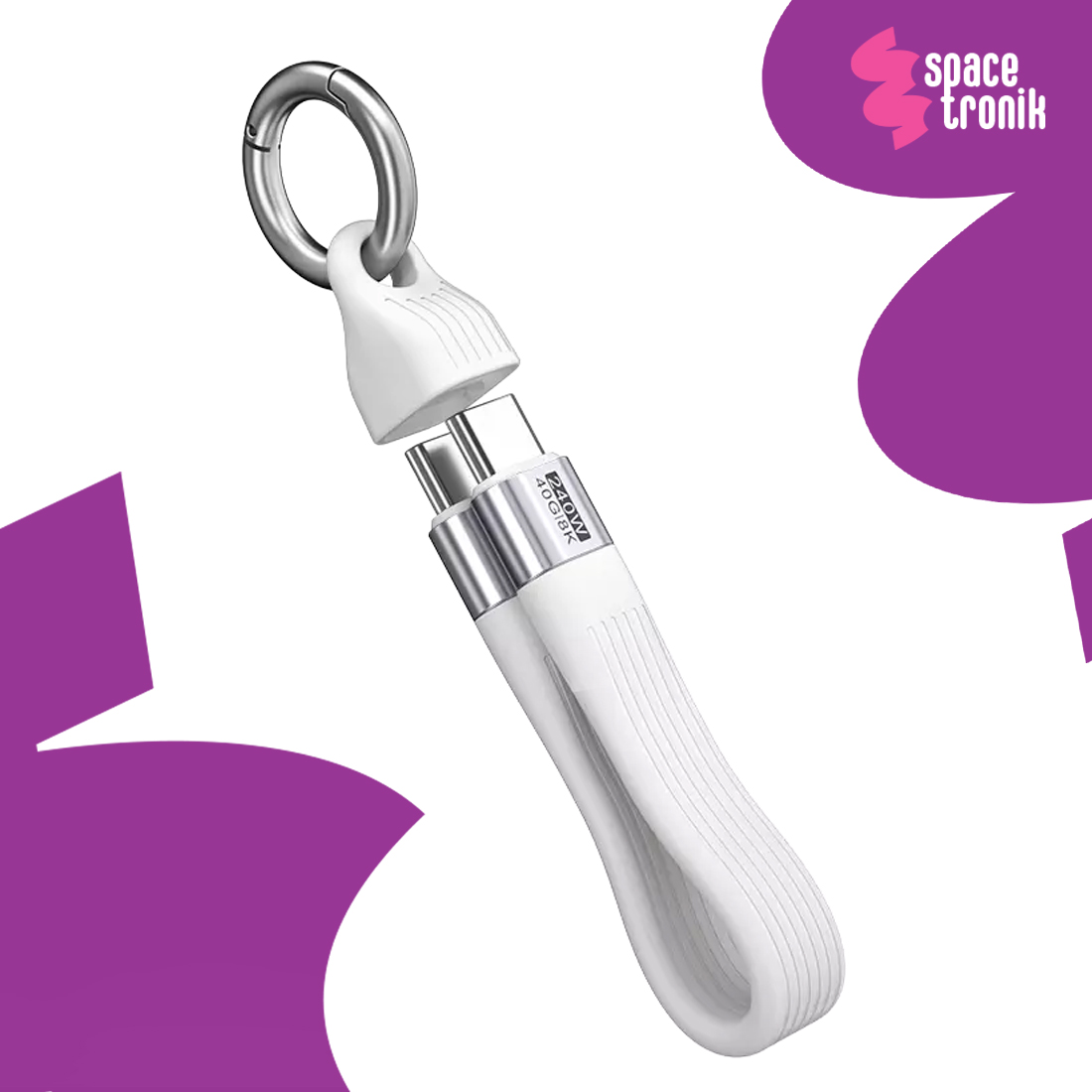 Kabel USB-C Spacetronik KU08_SPC001W cechy