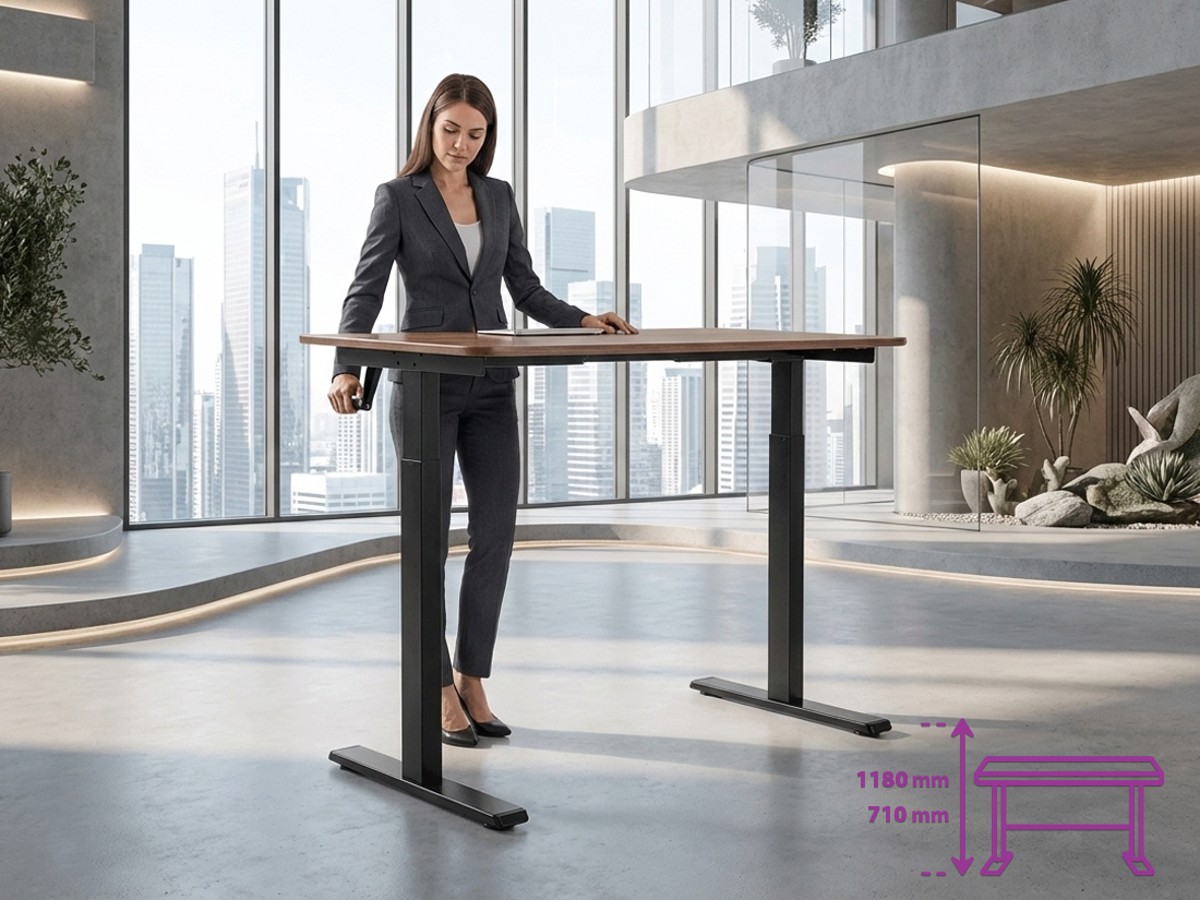 Regulacja wysokości dopasowana do Twojego dnia pracy