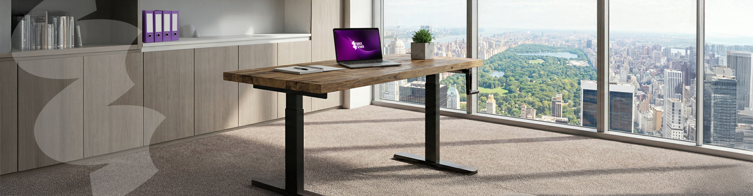 Stelaż biurkowy na korbkę Spacetronik SPE110MB