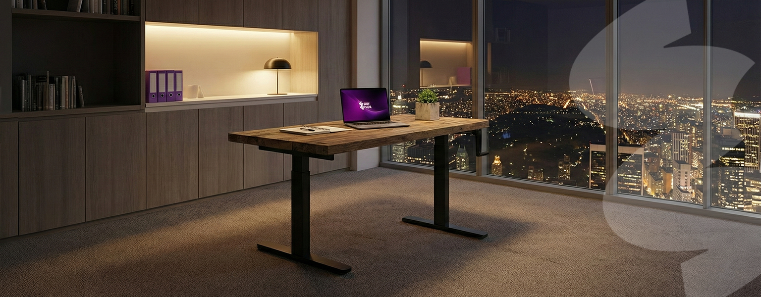 Stelaż biurkowy na korbkę Spacetronik SPE110MB