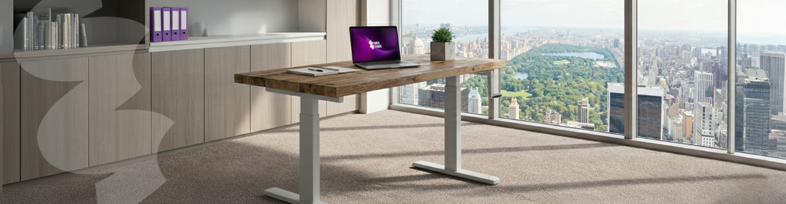 Stelaż biurkowy na korbkę Spacetronik SPE110MG