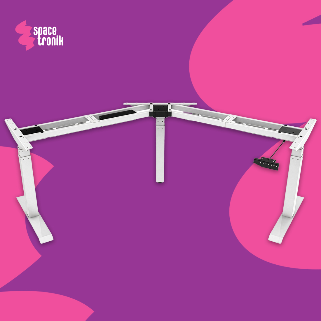 stelaż biurkowy narożny Spacetronik SPE-303VW cechy