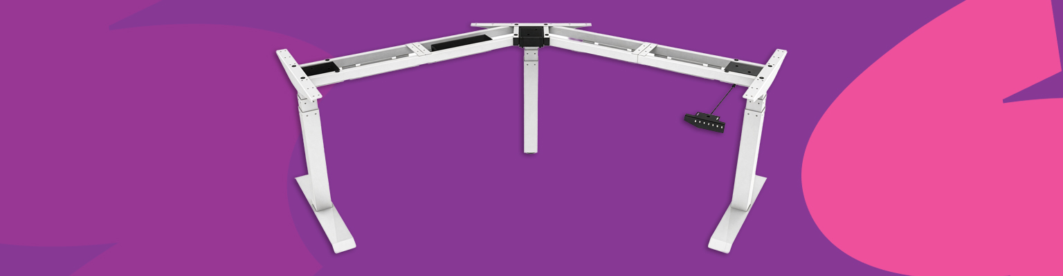 stelaż biurkowy narożny Spacetronik SPE-303VW baner