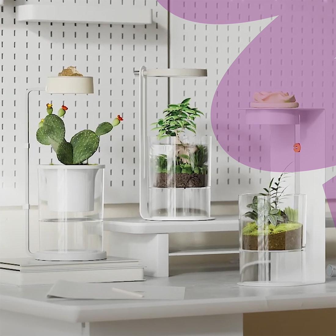 mini ogródek domowy, system do uprawy roślin w domu, aromaterapia ogródek, rośliny doniczkowe z oświetleniem, ogród LED, hydroponika w mieszkaniu, system do ziół, ogrodnictwo wewnętrzne