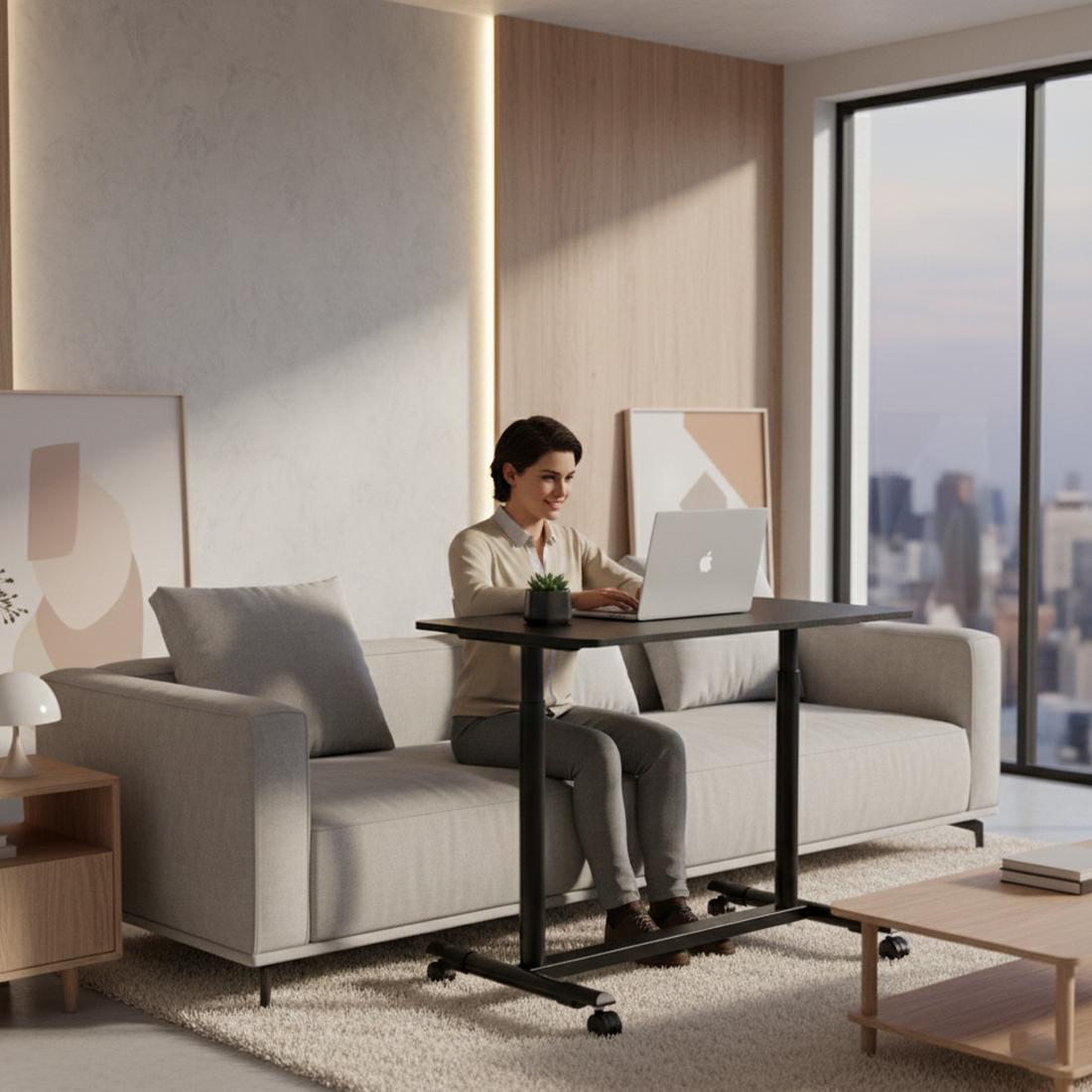 stolik z regulowaną wysokością SPR-BUDDY-04 wygoda