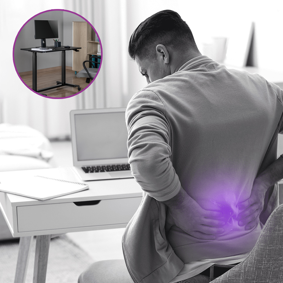 stolik z regulowaną wysokością SPR-BUDDY-04 zdrowie