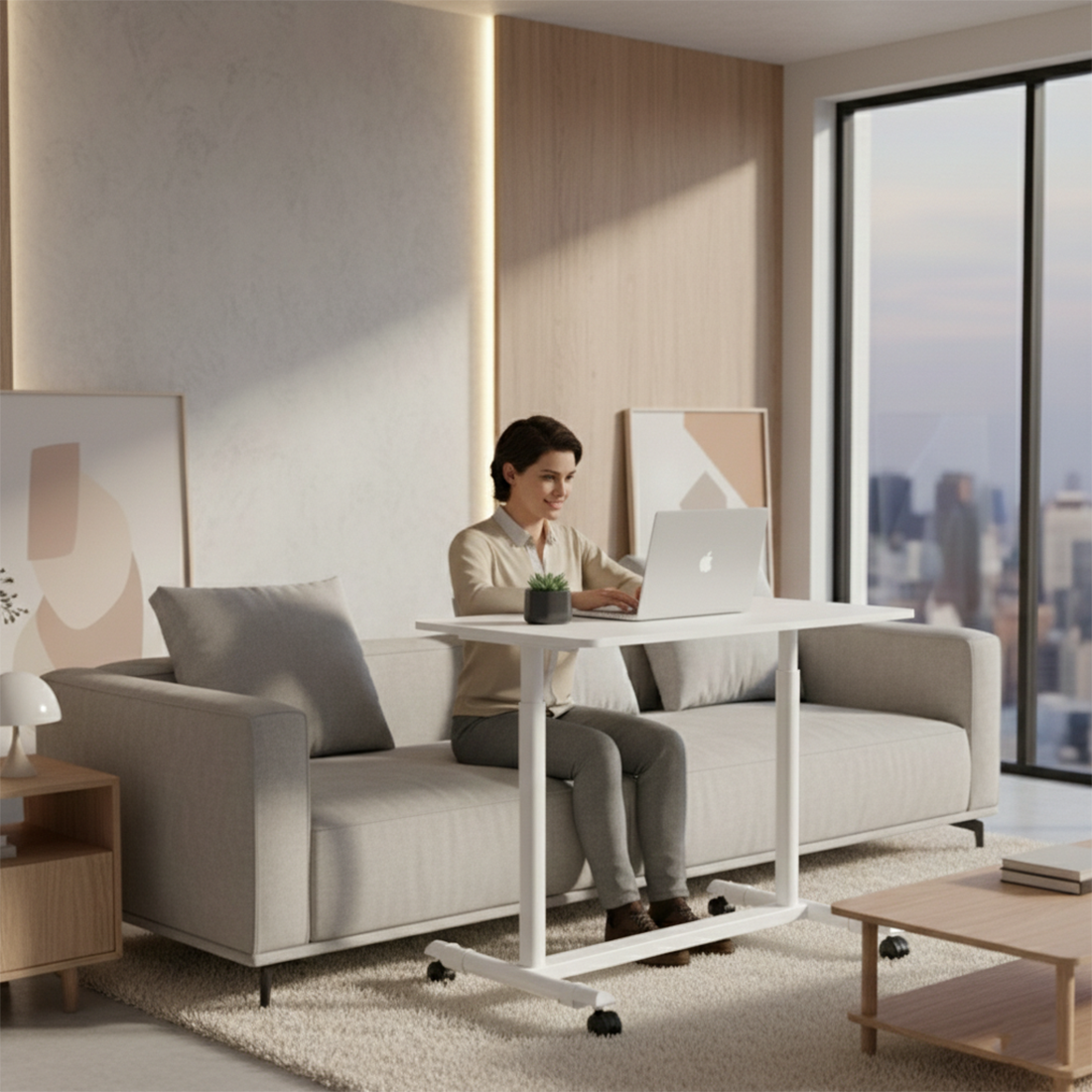 stolik z regulowaną wysokością SPR-BUDDY-04 wygoda