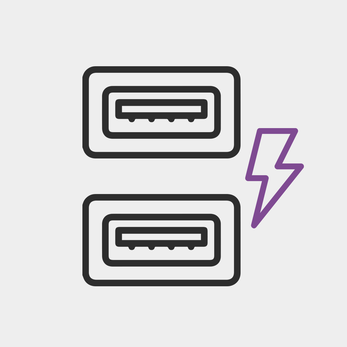 Gniazdo meblowe z podwójną ładowarką USB, funkcjonalne gniazdo meblowe, gniazdo z ładowarką USB, nowoczesne gniazdo do mebli