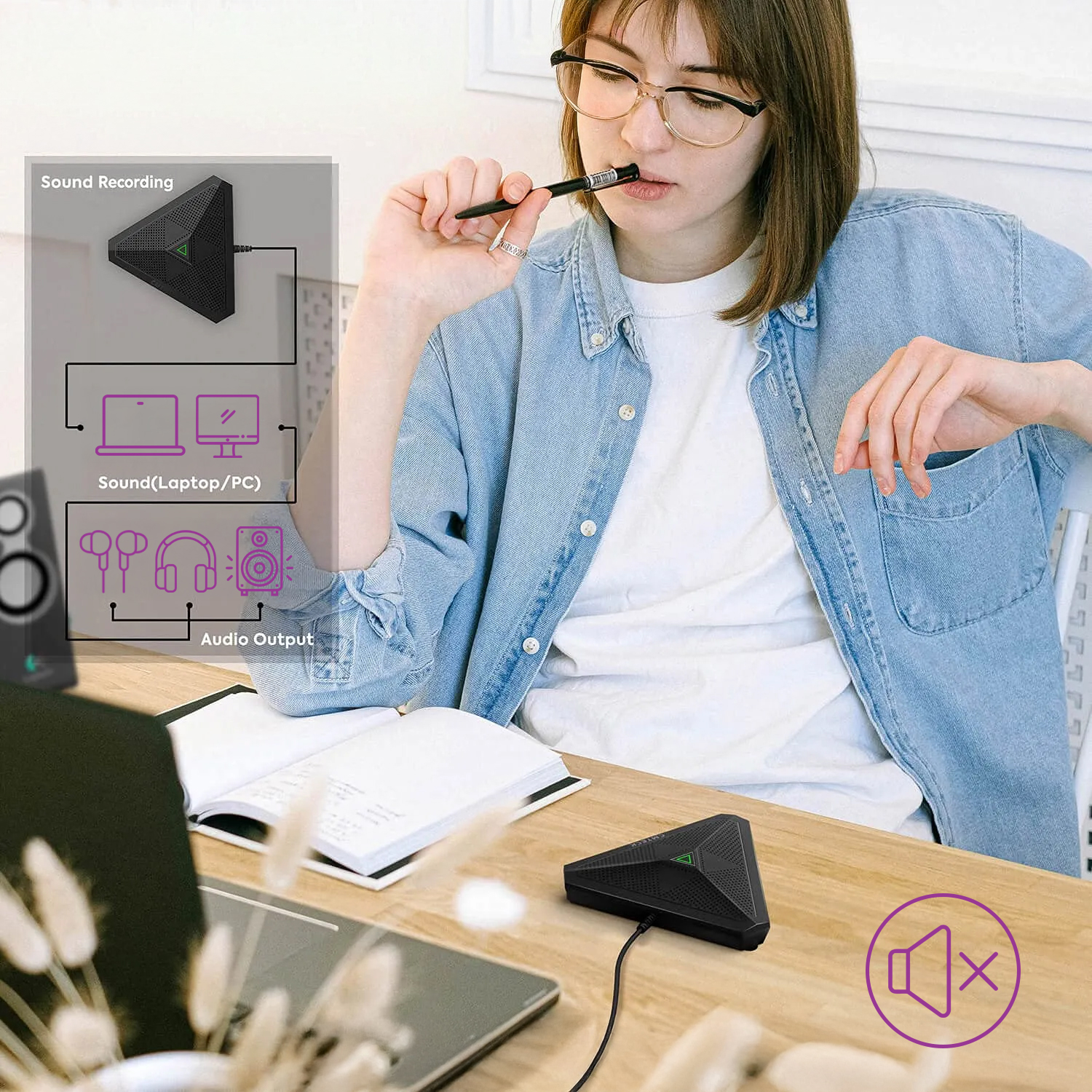 Mikrofon konferencyjny SPU-WM30 brak głośnika