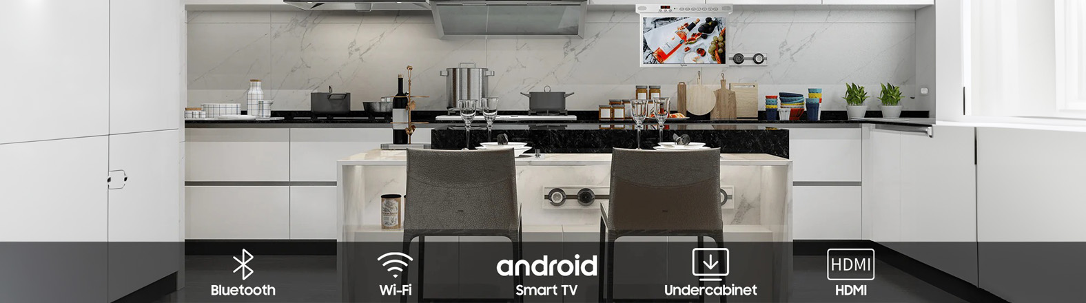 SYLVOX 15.6 Smart TV podszafkowy opis