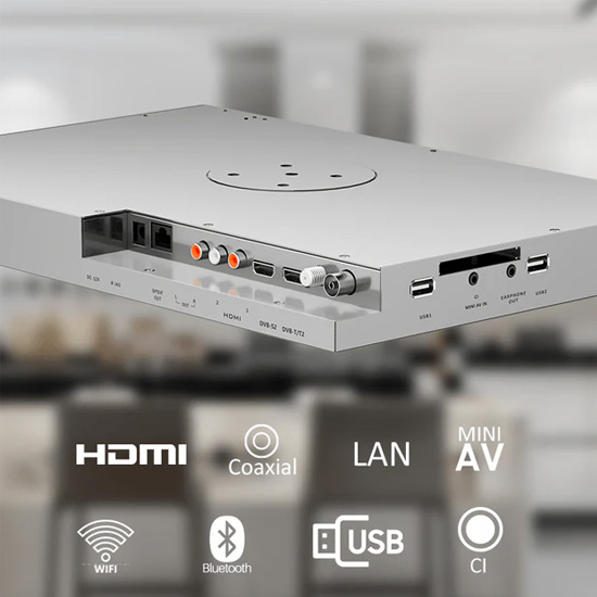 SYLVOX 15.6 Smart TV podszafkowy łączność
