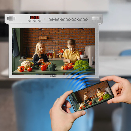 SYLVOX 15.6 Smart TV podszafkowy kuchnia