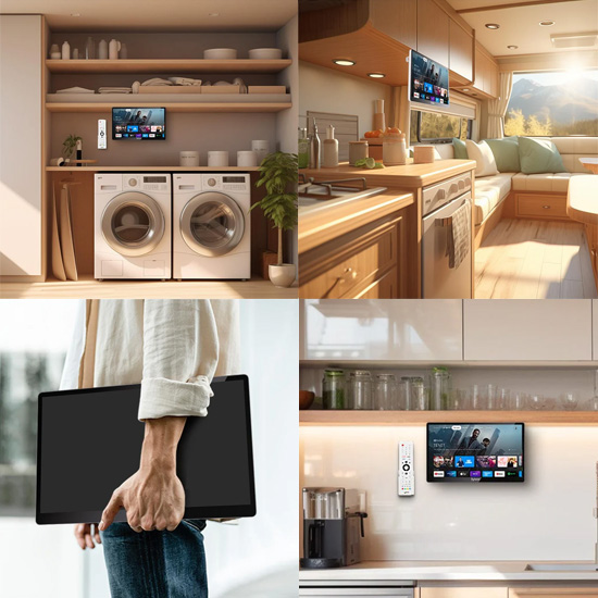 Sylvox 15.6” Smart TV (2024) podszafkowy do kuchni zastosowanie