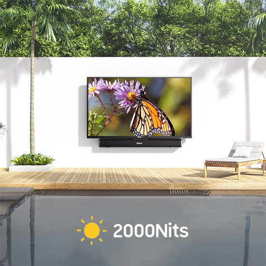 Zewnętrzny telewizor Sylvox 2024 Pool Pro 2.0 jasność