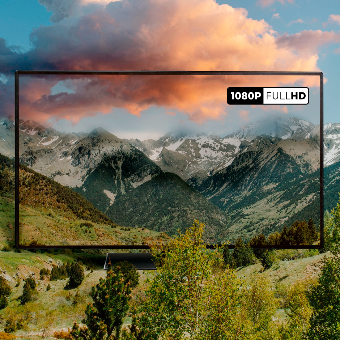 Telewizor LED 40 cali OPTICUM TRIVO 40Z1 obraz