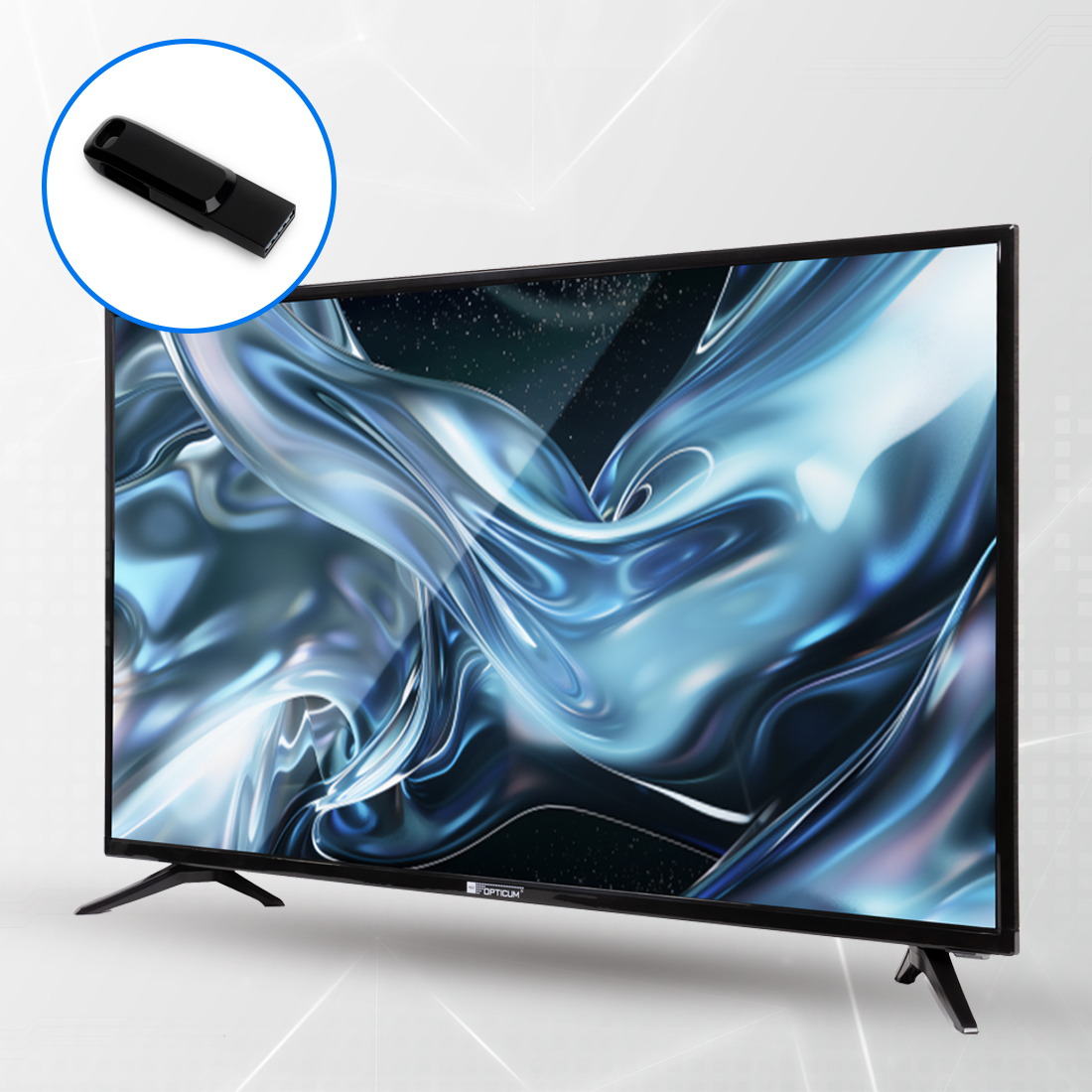 Telewizor LED 40 cali OPTICUM TRIVO 40Z1 odtwarzacz