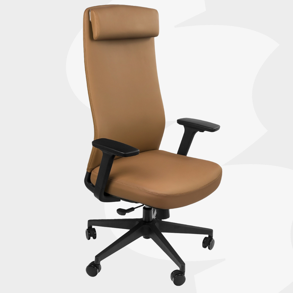 Ergonomiczny fotel biurowy Spacetronik HAVARD-02 – skóra PU, regulacje