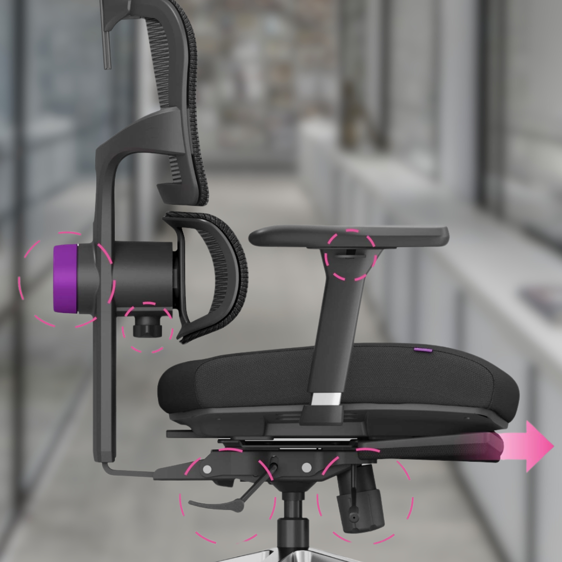 Ergonomiczne oparcie i wsparcie lędźwi