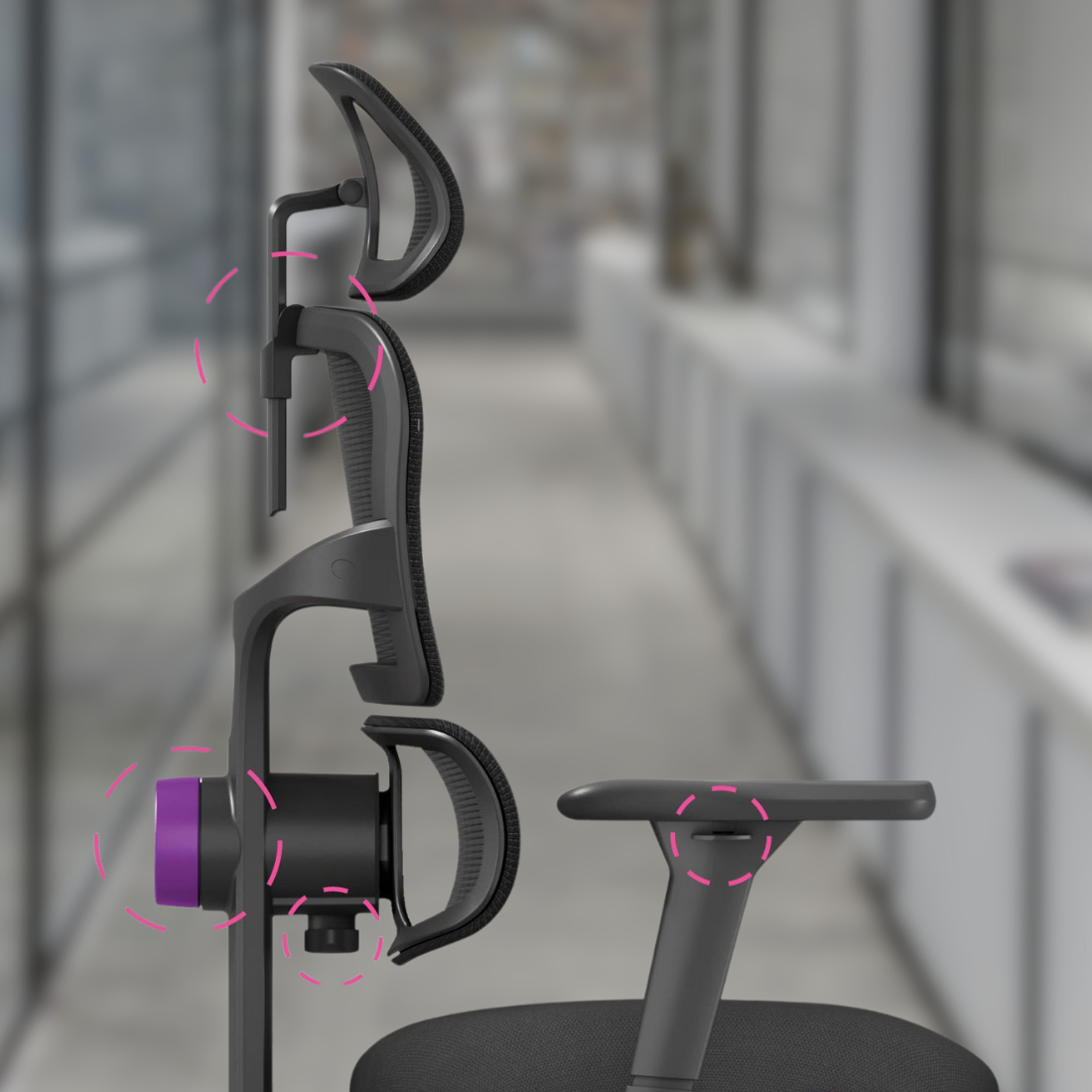 Ergonomiczne oparcie i podparcie lędźwi