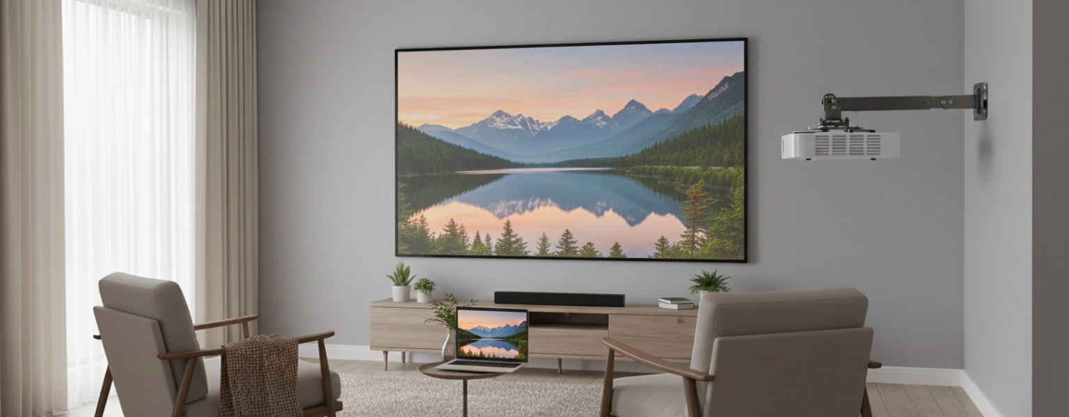 zestaw do projektora PRS-F04 SPA-P02B SPH-W32 estetyczny montaz bez kabli