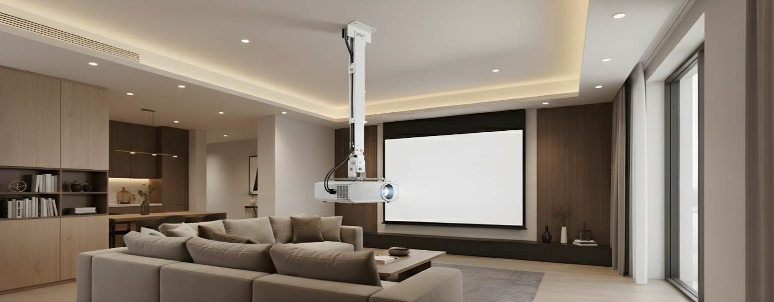 Uchwyt do projektora Spacetronik SPA-P01W biały