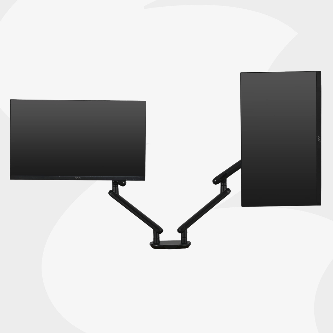 Uchwyt na Dwa Monitory SPAF120B — kontrola nad biurkiem