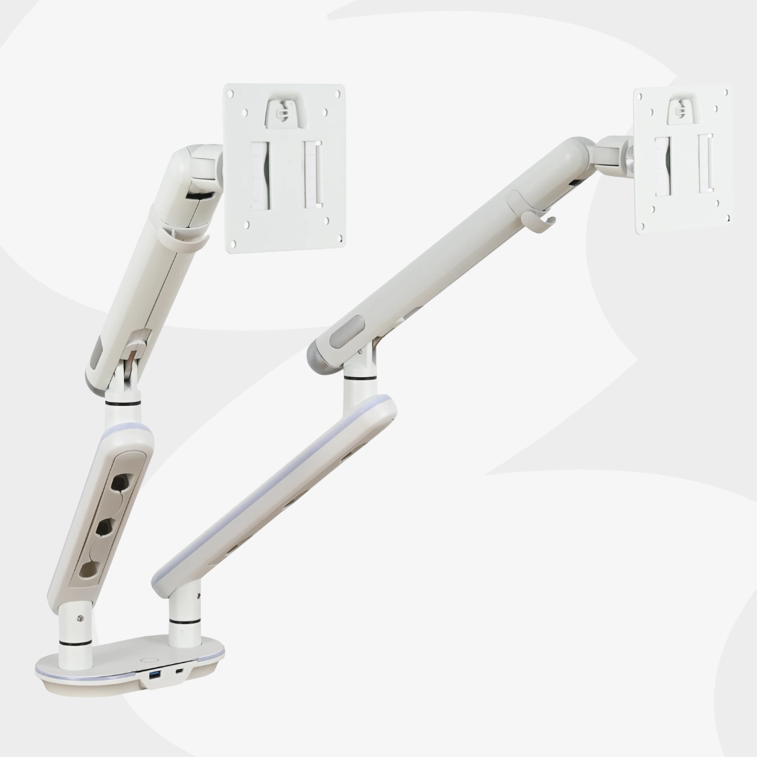 Białe ramię aluminiowe