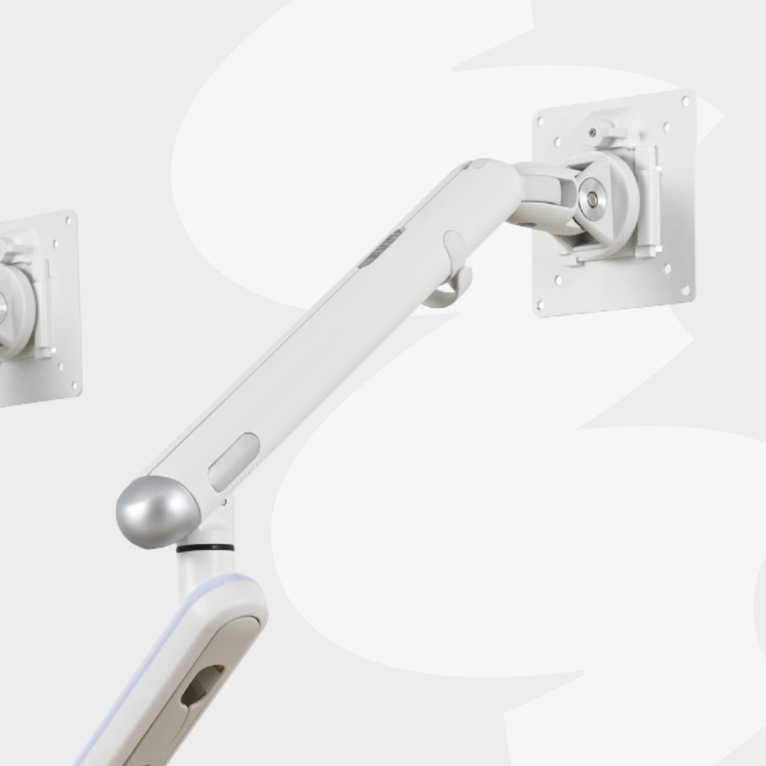 Białe ramię aluminiowe