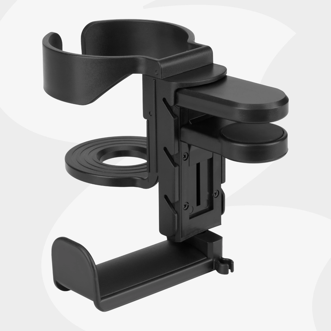 Wieszak na słuchawki z uchwytem na kubek i organizerem kabli SPB-027B