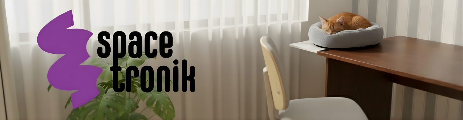 Półka dla kota na biurko Spacetronik SPB132W_69_24 — legowisko 69×24 cm