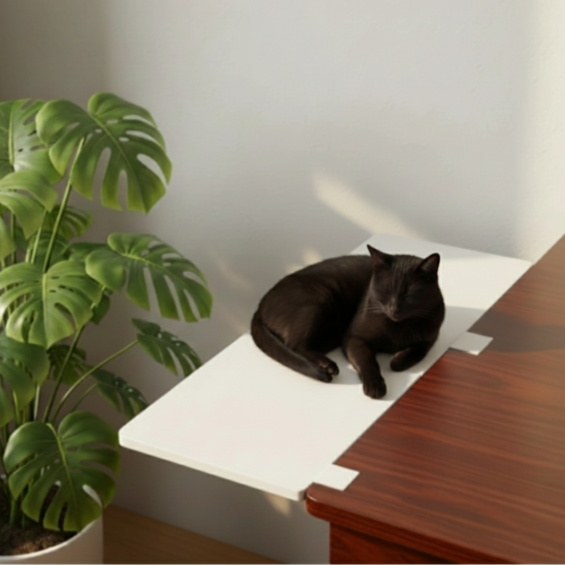 Półka dla kota na biurku
