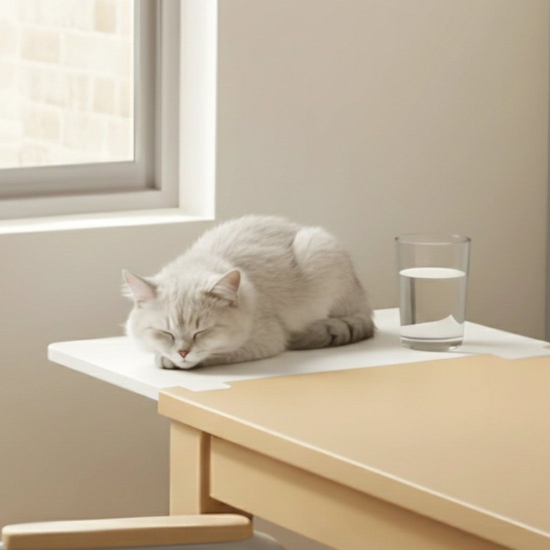 Stabilna półka dla kota