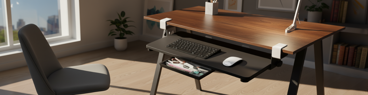 Wysuwana półka pod klawiaturę Spacetronik SPB-133B