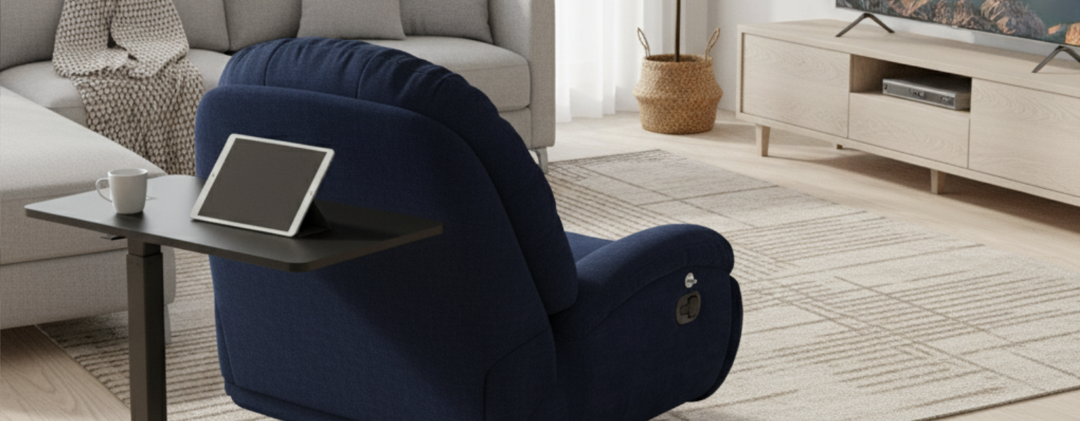 Zestaw: Flax 04M granatowy i BUDDY 07 – relaks i praca