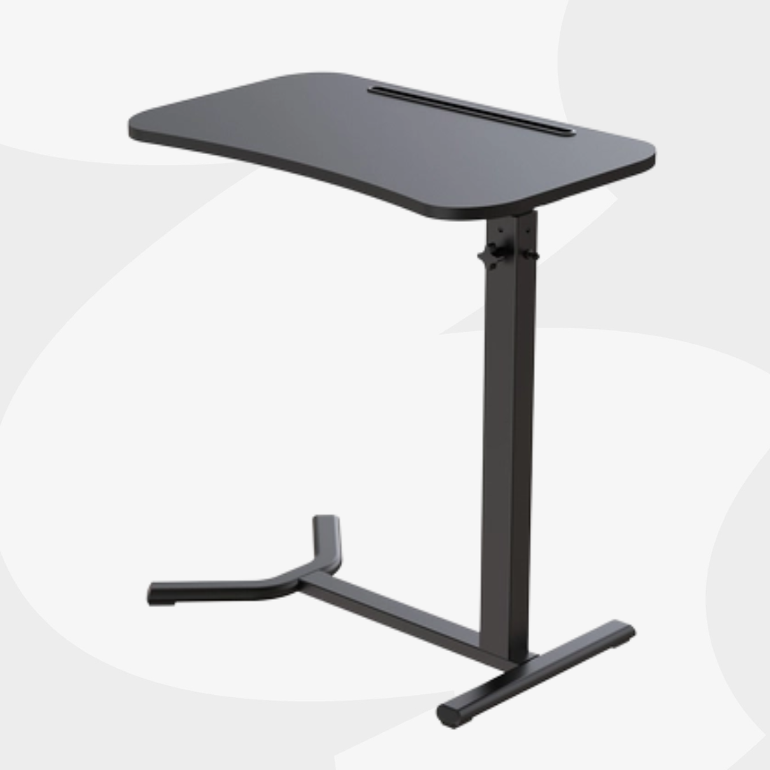 Stolik BUDDY 19 — blat 60×38 cm, 5-stopniowa regulacja 65–104 cm, wsuwana podstawa