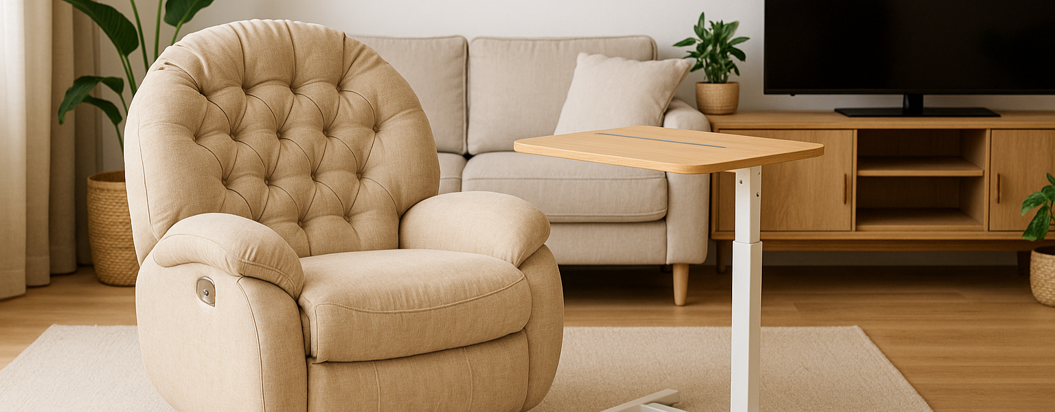 Zestaw FLAX 04 beżowy + BUDDY 05 – strefa relaksu i pracy