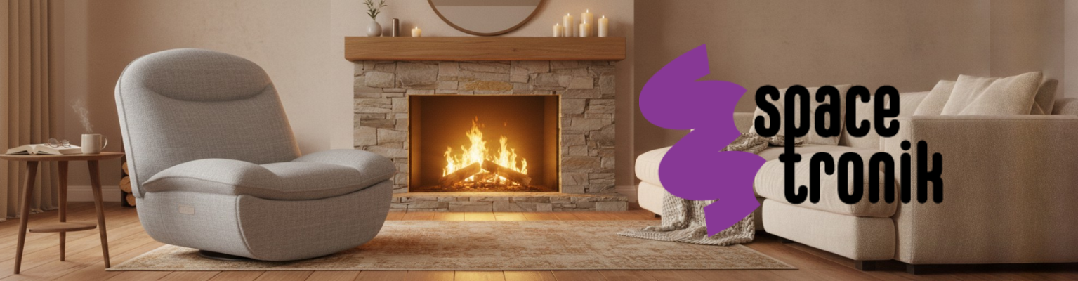 Fotel elektryczny FLAX 05 szary SPC-FLAX-05 z portami USB