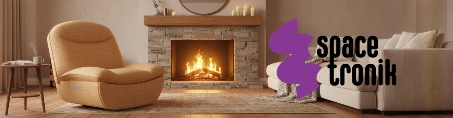 Fotel elektryczny FLAX 05 pomarańczowy SPC-FLAX-05_V3 z portami USB