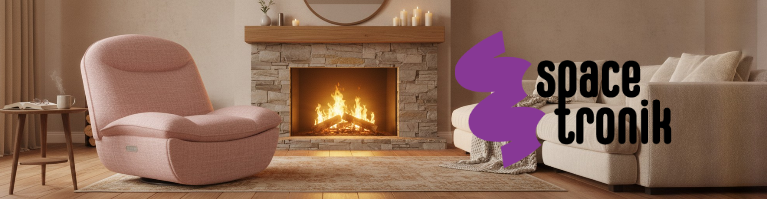 Fotel elektryczny FLAX 05 różowy SPC-FLAX-05_V4 z portami USB