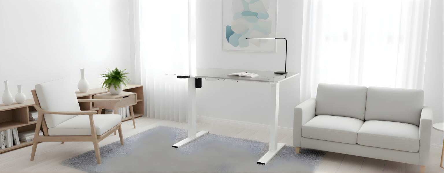 Elektryczny stelaż biurkowy Spacetronik Ergoline SPE-114AW AC – ergonomiczne stanowisko pracy