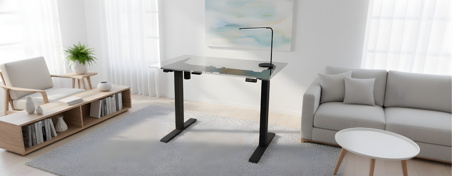 Elektryczny stelaż biurkowy Spacetronik Ergoline SPE-114AB AC – ergonomiczne stanowisko pracy